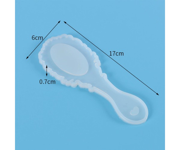 Epoksi Ayna Kalıbı El Aynası Kalıbı Silikon + Ayna Parçası Hediyeli Epoksi Ayna Kalıbı El Aynası Kalıbı Silikon + Ayna Parçası Hediyeli