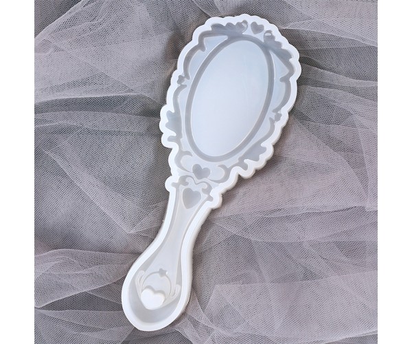 Epoksi Ayna Kalıbı El Aynası Kalıbı Silikon + Ayna Parçası Hediyeli Epoksi Ayna Kalıbı El Aynası Kalıbı Silikon + Ayna Parçası Hediyeli