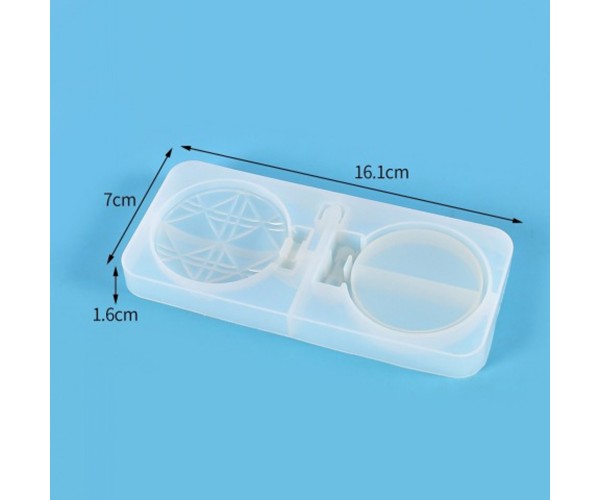 Epoksi Ayna Kalıbı Kapaklı Kristal Makyaj Aynası Kalıbı Silikon 16x7cm Epoksi Ayna Kalıbı Kapaklı Kristal Makyaj Aynası Kalıbı Silikon 16x7cm