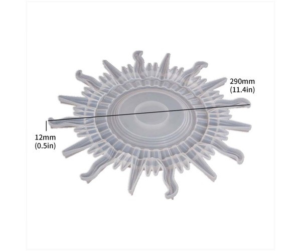 Epoksi Ayna Kalıbı Duvar Aynası Kalıbı Güneş Model Kalıbı Silikon 29cm Epoksi Ayna Kalıbı Duvar Aynası Kalıbı Güneş Model Kalıbı Silikon 29cm