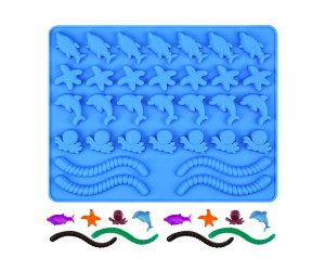 Epoksi Jelibon Kalıbı Haribo Kalıbı Deniz Canlıları Kalıbı Solucan Haribo Kalıbı - Damlalık Esans Hediyeli