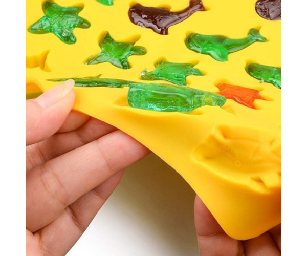 Epoksi Jelibon Kalıbı Haribo Kalıbı Deniz Canlıları Kalıbı Solucan Haribo Kalıbı - Damlalık Esans Hediyeli