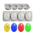 Sabun Kalıbı Oval Sabun Kalıbı Çoklu Oval Sabun Kalıbı Silikon 7.5.4cm GT793