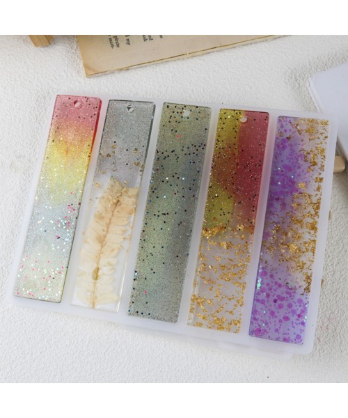 Epoksi Kitap Ayracı Çoklu Kitap Ayracı Düz Model Kalıbı Silikon 13x3cm