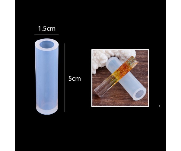 Epoksi Silindir Kolye Kalıbı Takı Kalıbı Silikon 5x1.5cm Epoksi Silindir Kolye Kalıbı Takı Kalıbı Silikon 5x1.5cm
