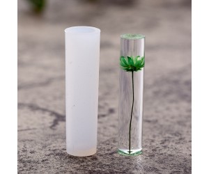 Epoksi Silindir Kolye Kalıbı Takı Kalıbı Silikon 5x1.5cm