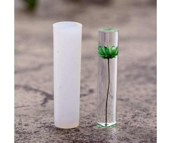 Epoksi Silindir Kolye Kalıbı Takı Kalıbı Silikon 5x1.5cm Epoksi Silindir Kolye Kalıbı Takı Kalıbı Silikon 5x1.5cm