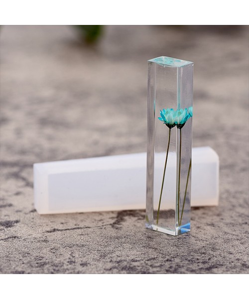 Epoksi Dikdörtgen Kolye Kalıbı Takı Kalıbı Silikon 5x1.6cm