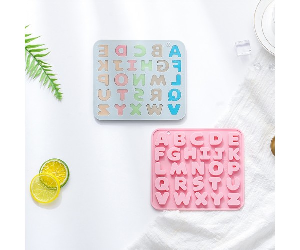 Pasta Harf Kalıbı Bubble Alfabe Kalıbı Taş Tozu Harf Kalıbı Şeker Hamuru Harf Kalıbı Silikon 2.2cm