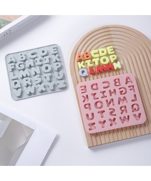 Pasta Harf Kalıbı Bubble Alfabe Kalıbı Taş Tozu Harf Kalıbı Şeker Hamuru Harf Kalıbı Silikon 2.2cm