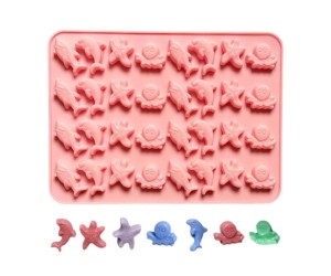 Epoksi Jelibon Kalıbı Haribo Kalıbı Deniz Canlıları Kalıbı Balık Haribo Kalıbı - Damlalık Esans Hediyeli GT-222