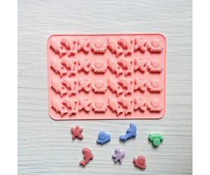 Epoksi Jelibon Kalıbı Haribo Kalıbı Deniz Canlıları Kalıbı Balık Haribo Kalıbı - Damlalık Esans Hediyeli GT-222