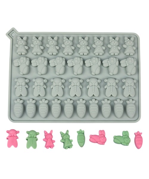 Epoksi Jelibon Kraker Kalıbı Tavşan Hayvan Jelibon Kalıbı Balık Haribo Kalıbı - Damlalık Esans Hediyeli