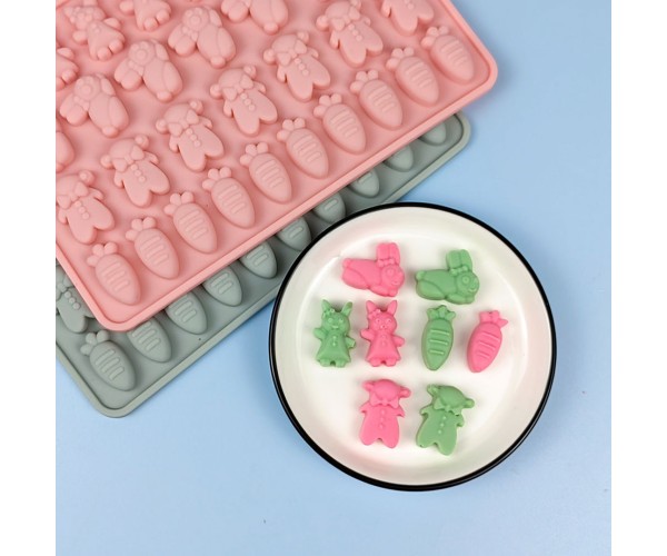 Epoksi Jelibon Kraker Kalıbı Tavşan Hayvan Jelibon Kalıbı Balık Haribo Kalıbı - Damlalık Esans Hediyeli