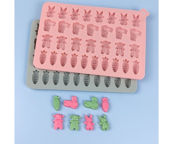 Epoksi Jelibon Kraker Kalıbı Tavşan Hayvan Jelibon Kalıbı Balık Haribo Kalıbı - Damlalık Esans Hediyeli