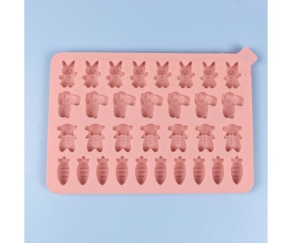 Epoksi Jelibon Kraker Kalıbı Tavşan Hayvan Jelibon Kalıbı Balık Haribo Kalıbı - Damlalık Esans Hediyeli