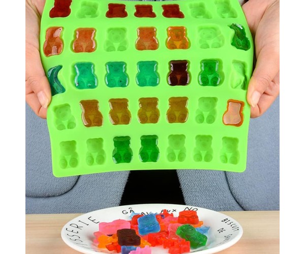 Epoksi Haribo Ayıcık Kalıbı Çikolata Jelibon Kalıbı Haribo Kalıbı - Damlalık Esans Hediyeli