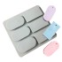 Sabun Kalıbı Çoklu Oval Dikdörtgen Sabun Kalıbı Taş Tozu Kalıbı Silikon GT285