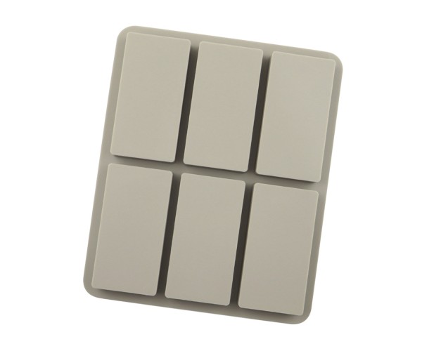 Sabun Kalıbı Çoklu Dikdörtgen Sabun Kalıbı DikdörtgenTaş Tozu Kalıbı Silikon 8x4x1cm GT278