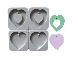 Sabun Kalıbı Kalp Sabun Kalıbı Kalp Taş Tozu Kalıbı Silikon GT282