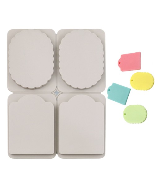 Sabun Kalıbı Oval Dalgalı Dikdörtgen Sabun Kalıbı Kalp Taş Tozu Kalıbı Silikon GT281