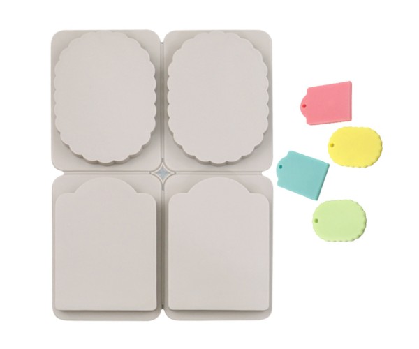 Sabun Kalıbı Oval Dalgalı Dikdörtgen Sabun Kalıbı Kalp Taş Tozu Kalıbı Silikon GT281