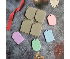 Sabun Kalıbı Oval Dalgalı Dikdörtgen Sabun Kalıbı Kalp Taş Tozu Kalıbı Silikon GT281