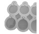 Epoksi Yuvarlak Daire  Kulplu Kolye Silikon Kalıbı 2x2x0.3cm EM256