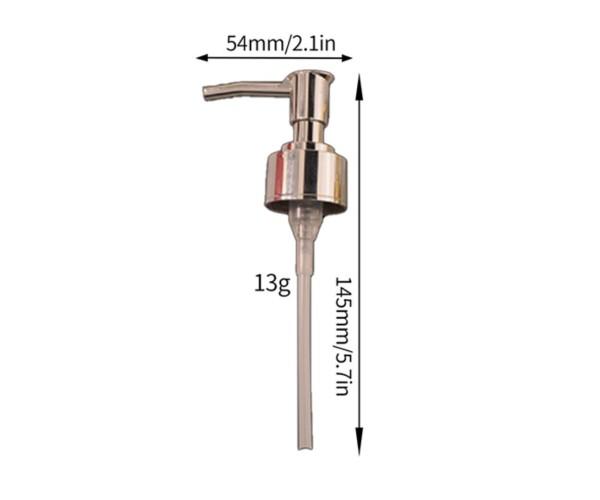 Sıvı Sabunluk Pompası Sıvı Sabunluk Pompa Aparatı Nikel - 5 Adet