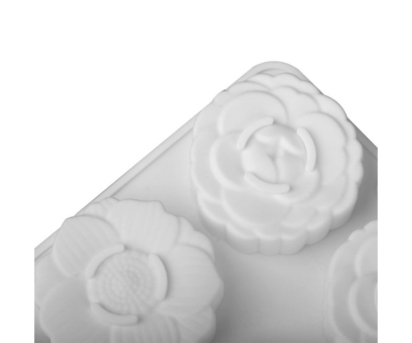 Papatya Mum Kalıbı Gül Mum Kalıbı Şakayık Mum Kalıbı Çiçek Çikolata Kalıbı Silikon 6.4x2cm