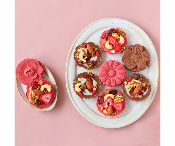 Papatya Mum Kalıbı Gül Mum Kalıbı Şakayık Mum Kalıbı Çiçek Çikolata Kalıbı Silikon 6.4x2cm