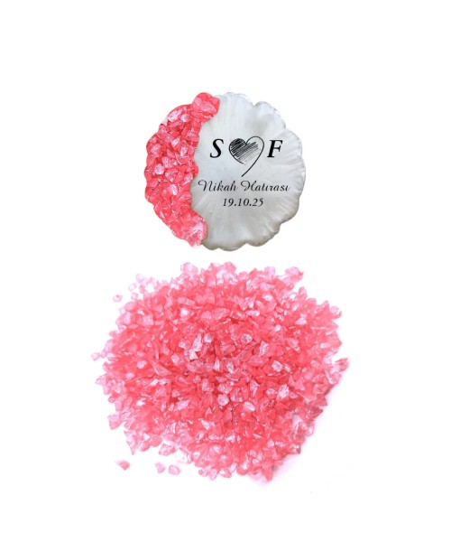 Epoksi Cam Kırığı Sedefli Pembe - 1KG