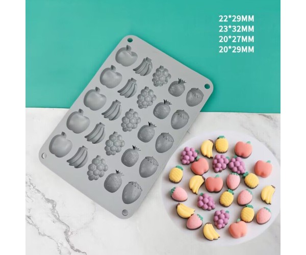 Epoksi Meyve Jelibon Kalıbı Meyve Haribo Kalıbı - Damlalık Esans Hediyeli