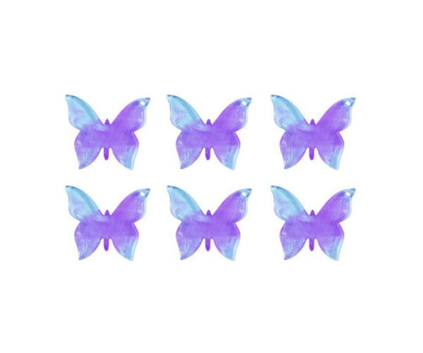 Epoksi Çoklu Kelebek Anahtarlık Kalıbı Kelebek Kolye Kalıbı Silikon 4cm