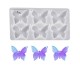 Epoksi Çoklu Kelebek Anahtarlık Kalıbı Kelebek Kolye Kalıbı Silikon 4cm