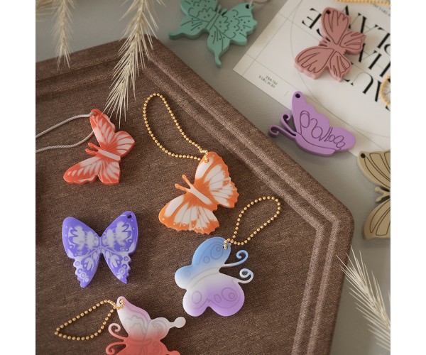 Epoksi Kelebek Kalıbı Anahtarlık Kelebek Kalıbı Kolye Küpe Kelebek Kalıbı Silikon GT9658