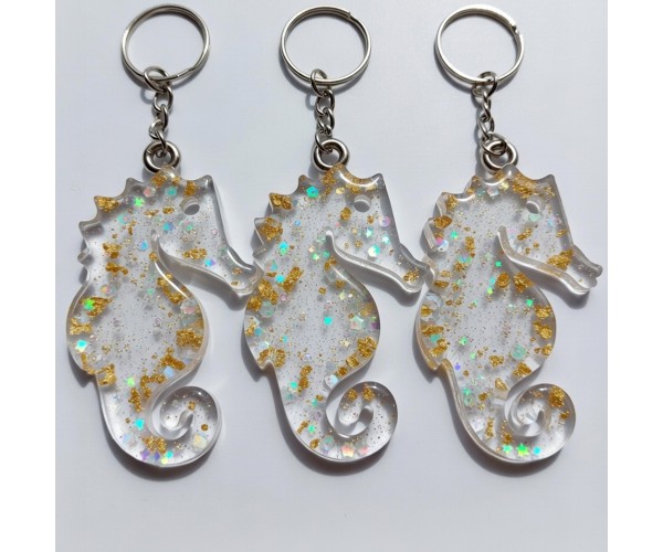 Epoksi Çoklu Deniz Atı Kalıbı Deniz Atı Anahtarlık Kalıbı Silikon 4.5x2.1cm