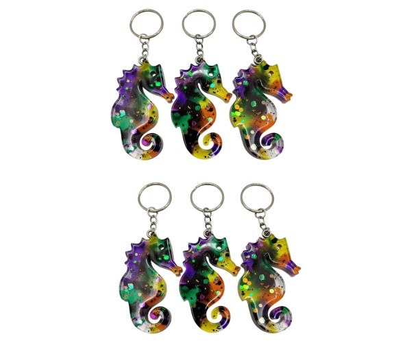 Epoksi Çoklu Deniz Atı Kalıbı Deniz Atı Anahtarlık Kalıbı Silikon 4.5x2.1cm