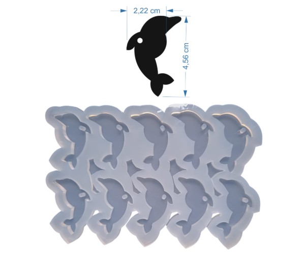 Epoksi Çoklu Yunus Kalıbı Yunus Anahtarlık Kalıbı Silikon 4.5x2.2cm Epoksi Çoklu Yunus Kalıbı Yunus Anahtarlık Kalıbı Silikon 4.5x2.2cm