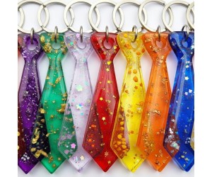 Epoksi Çoklu Kravat Kalıbı Kravat Anahtarlık Kalıbı Kolye Küpe Kalıbı Silikon 3.8x1.1cm