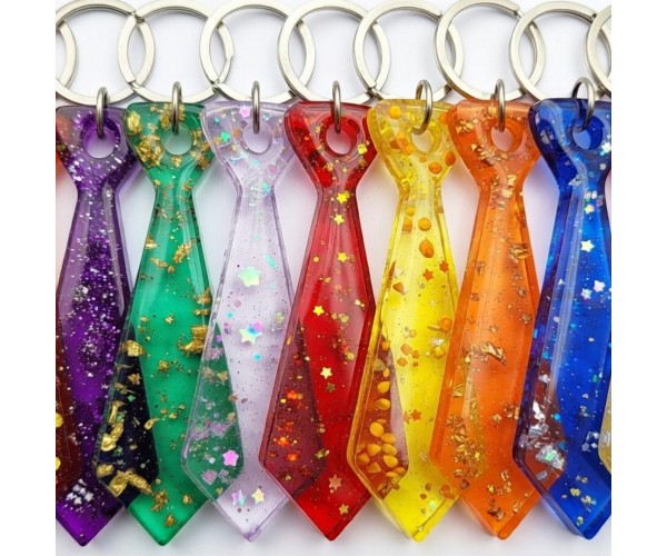 Epoksi Çoklu Kravat Kalıbı Kravat Anahtarlık Kalıbı Kolye Küpe Kalıbı Silikon 3.8x1.1cm