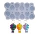 Epoksi Çoklu Kapadokya Balonu Kalıbı Balon Kalıbı Anahtarlık Silikon 4.5x3cm