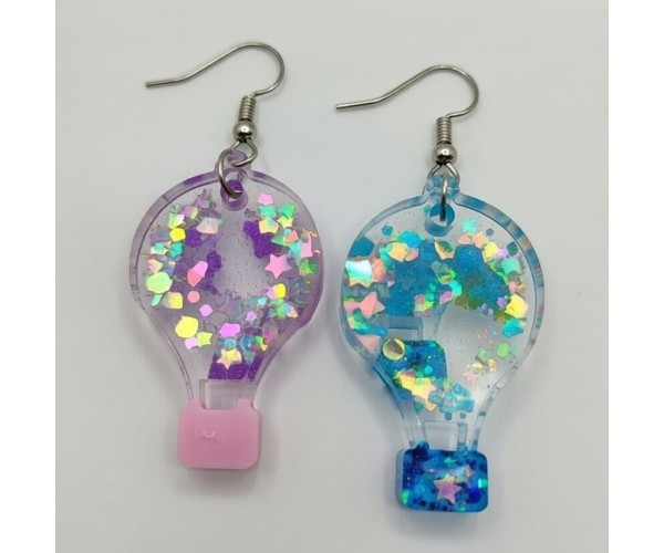 Epoksi Çoklu Kapadokya Balonu Kalıbı Balon Küpe Kolye Kalıbı Silikon 2.2x1.5cm