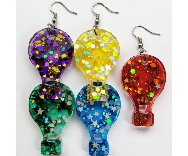 Epoksi Çoklu Kapadokya Balonu Kalıbı Balon Küpe Kolye Kalıbı Silikon 2.2x1.5cm