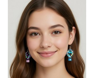 Epoksi Çoklu Kapadokya Balonu Kalıbı Balon Küpe Kolye Kalıbı Silikon 2.2x1.5cm