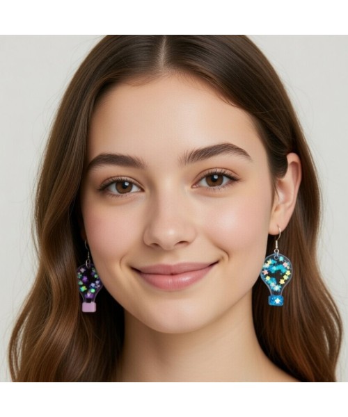 Epoksi Çoklu Kapadokya Balonu Kalıbı Balon Küpe Kolye Kalıbı Silikon 2.2x1.5cm