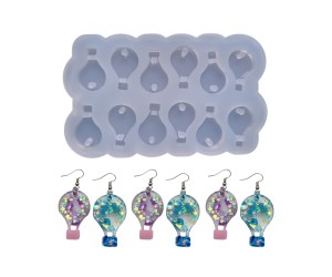 Epoksi Çoklu Kapadokya Balonu Kalıbı Balon Küpe Kolye Kalıbı Silikon 2.2x1.5cm
