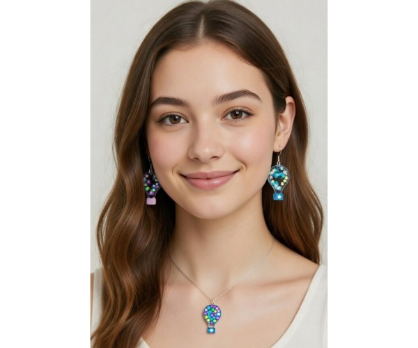 Epoksi Çoklu Kapadokya Balonu Kalıbı Balon Küpe Kolye Kalıbı Silikon 2.2x1.5cm