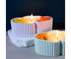 Epoksi Kalp Mumluk Kalıbı Taş Tozu Takı Kutusu Evli Çift Kalp Kalıbı Silikon 16x9.7x4.9cm