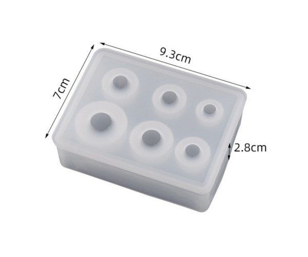 Epoksi Gezegen Kalıbı Çoklu Küre Kalıbı Küpe Kolye Küre Kalıbı Silikon